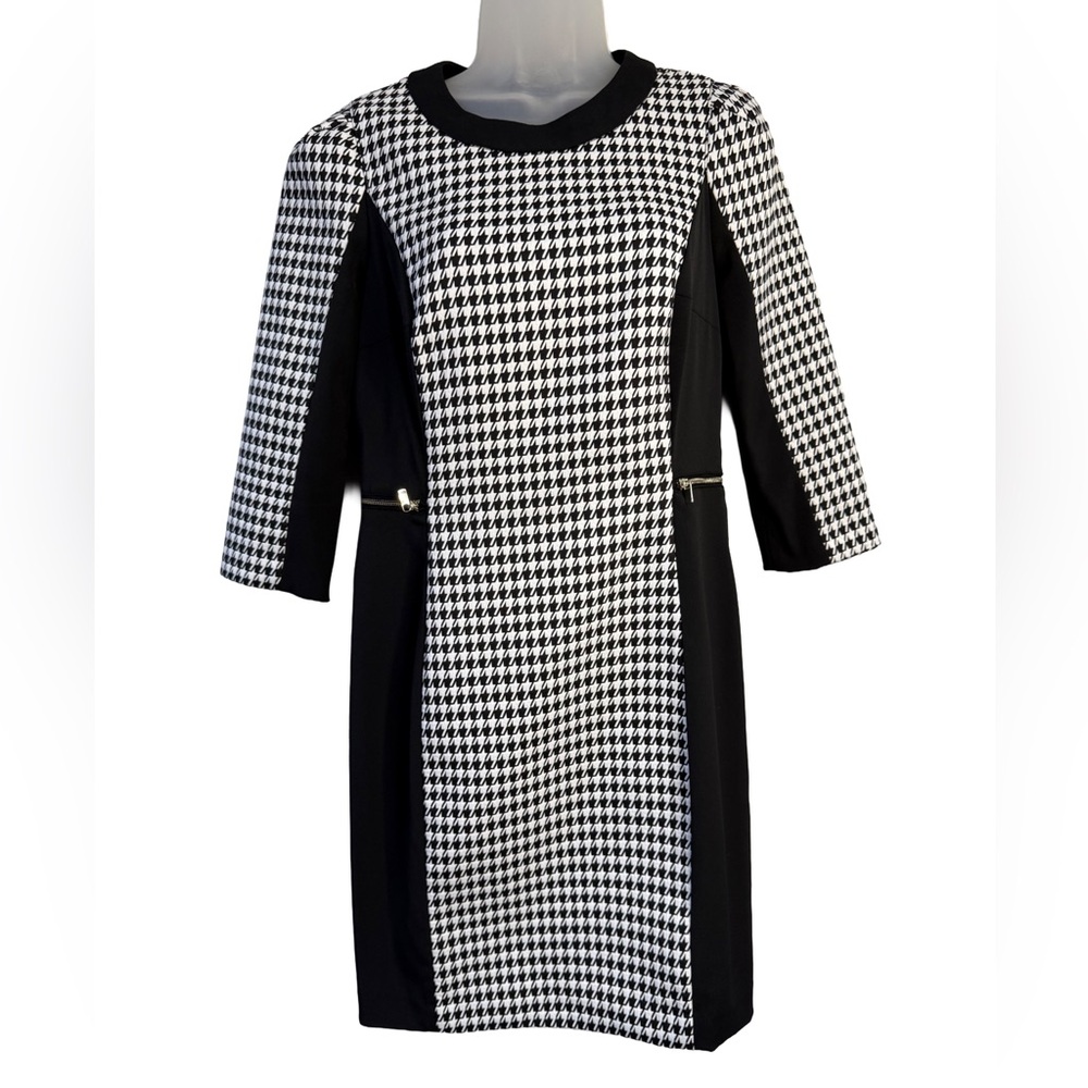 H&M Monochrome Houndstooth Dress